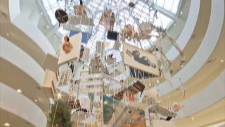 TimeLapse  Installation of quotMaurizio Cattelan Allquot [upl. by Arakat]