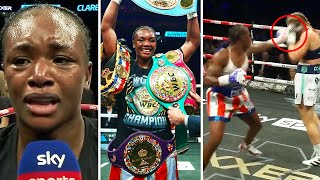 Claressa Shields REACTS to Defeating Savannah Marshall Full Fight Highlights [upl. by Stacy]