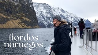 Navegando por los FIORDOS NORUEGOS  Crucero de Gudvangen a Flåm [upl. by Ocsirf116]