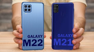 Samsung M22 vs Samsung M21  Full Comparison  Display  Processor  Camera  Specification [upl. by Norbel748]