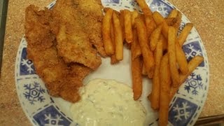 Pan Fried Tilapia Whomemade tartar sauce [upl. by Esenwahs]