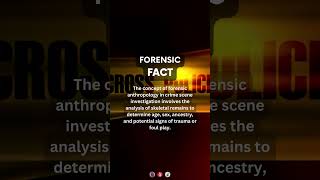 Forensic Anthropology in Crime scene investigation  forensicscience forensics crimescene [upl. by Ellesirg]