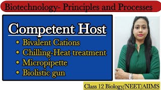 Competent Host  Biolistic gene gun Biotechnology  Principles and Processes Class 11 BiologyNEET [upl. by Lateehs]