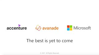 Avanade and Accenture win 2021 Global Microsoft Alliance SI Partner of the Year Award [upl. by Arriaet]