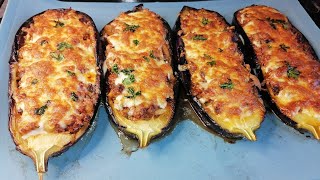 plat savoureux 👌tout le monde sera ravi de cette recette  aubergine farcieStuffed eggplant [upl. by Annocahs]