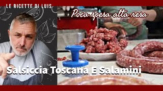 come fare Salsiccia e salame da un Norcino Toscano [upl. by Iviv305]