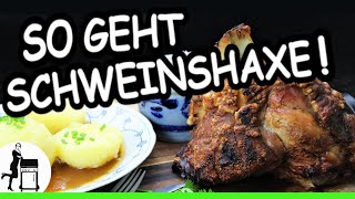 Schweinshaxe mit Soße für alle  Rezept für Grill UND Backofen [upl. by Ormiston]