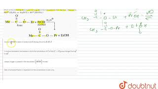 Which of the following statements is wrong about the transesterification reaction catalysed by [upl. by Ecinue]