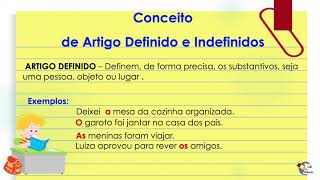 Artigo Definido e Indefinido [upl. by Penny]