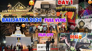 Balijatra Day 1 vlog 2024🔥🎡Film city ଏବେ କଟକ ରେ 😍 sambitjaysinghvlog [upl. by Akinat]