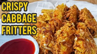 CRISPY CABBAGE AND CARROT FRITTERS OKOYPANLASANG PINOY RECIPE [upl. by Eimar315]