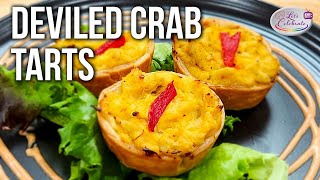 Deviled Crab Tarts Recipe  A Delicious and Easy Appetizer [upl. by Tyson442]