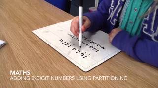 Adding 3 Digit Numbers Using Partitioning [upl. by Caleb799]