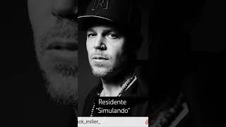 ResidenteOfficial quotsimulandoquot residente residentecalle13 mexico amor despecho colombia rap [upl. by Arerrac]