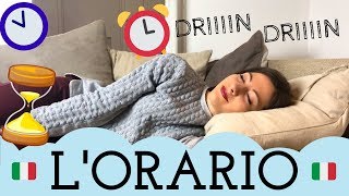 Come dire lORARIO in italiano che ora è che ore sono  How to Tell TIME in ITALIAN ⏰ ⌚️ 🕰 [upl. by Cordelie]