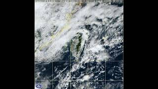 Beautiful northeasterly flows and downwind mountain waves as flows pass northern Taiwan 20 Oct 2024 [upl. by Ahsenav653]