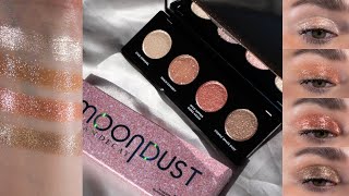 Urban Decay Space Rider Moondust Palette  Detailed Swatches Eye Swatches Comparisons [upl. by Waylan]