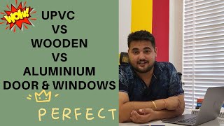 UPVC vs Wooden vs Aluminium door What is the cost of wooden aluminum upvc window Door frame wood [upl. by Tuppeny135]