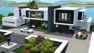 The Sims 3 Seaside Modern House NO CC [upl. by Ahtis]