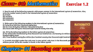 Exercise 12  RD Sharma mathematics class 6th question no 2 3 4 and 5 [upl. by Elvira]