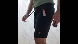 Celana Chino Pendek Polos Rib Kolor Distro Warna Hitam Pekat [upl. by Dikmen]