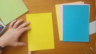 How to make square paper from an A4 sheet for your origami projects [upl. by Ytsanyd]