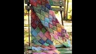 Learn to Knit an Entrelac Scarf [upl. by Keifer424]