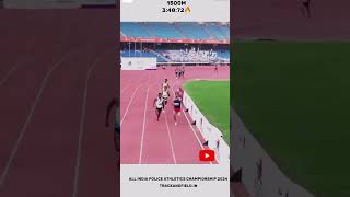 All India police athletic 😮 championship🏆1500m 2024 track and field youtub policegame armystatus [upl. by Kimberley]