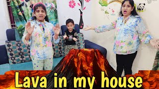 Lava in my house 🏠  comedy video  funny video  Prabhu Sarala lifestyle [upl. by Linus]