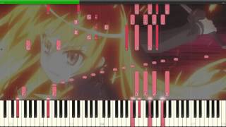 How to play Shakugan no Shana III OP 灼眼のシャナ Light My Fire Piano Tutorial  Synthesia [upl. by Gillead506]