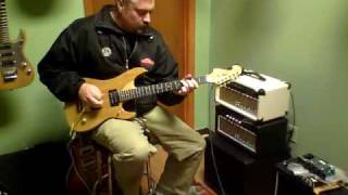 1994 Washburn N4 Korina guitar quick demo w Randall RM20 w Plexi module [upl. by Riorsson]