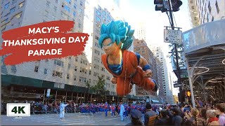 4K NYC Walking  2022 Macys Thanksgiving Day Parade [upl. by Akimot]