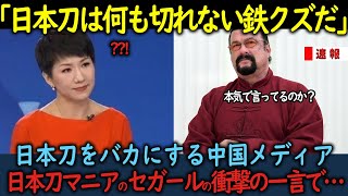 【海外の反応】「日本刀は何も切れない鉄クズだ」日本刀をバカにする中国メディアに日本刀マニアのセガールが衝撃の一言を放った結果 [upl. by Topliffe738]