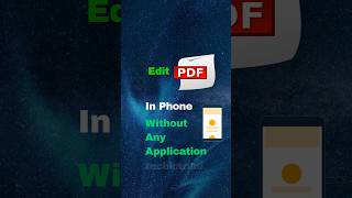 Edit PDF without any application shorts [upl. by Lanta]