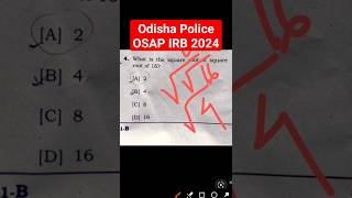 OSAP IRB Mathematics Question 2024 l shorts short trending odishapolice odishapoliceexam [upl. by Azilef]