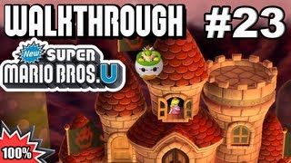 New Super Mario Bros U 100 Multiplayer Walkthrough  Part 23 [upl. by Aekahs75]