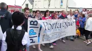 Portavogie Pipe Band  Portrush Street Parade 2015 [upl. by Ruffo782]