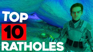 Top 10 OP Rathole Base Spots On ARK Aberration ASA [upl. by Ohcamac]