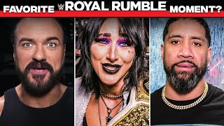 Superstars share their favorite Royal Rumble moments [upl. by Carny]