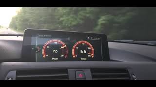 BMW 320i N20 Bootmod3 Stage 1 93 Octane Sport Displays [upl. by Yruj384]