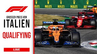 Großer Preis von Italien Das Qualifying  Formel 1 Live Watchparty Livetiming [upl. by Lilla]