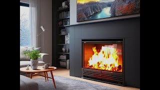 Relax with the sound of fire Cozy Fireplace 1 HOUR Fireplace with Crackling Fire Sounds [upl. by Yrtnahc]