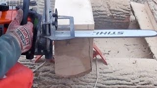 Logosol Timberjig Review 3  Chainsaw Milling Day [upl. by Ainafetse]