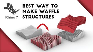 How to Rhino Waffle Structures  Fast and Easy [upl. by Lowndes]