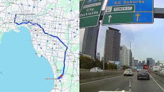 DASH CAM AUSTRALIA MELBOURNE Maribyrnong to Carrum Downs [upl. by Eiramacissej]