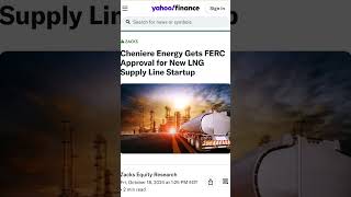 Cheniere Energy gets FERC approval for LNG supply ⛽️ EnergyNews LNG [upl. by Ahsatal464]