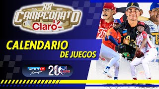 CALENDARIO DE JUEGOS al 22 de Noviembre LBPN 2024 2025 Nicaragua [upl. by Patsis523]