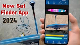 Best Sat Finder App for All Satellite 2024  How To dish Setting With Mobile [upl. by Eidnahs]