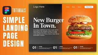 Simple Landing Page Design in figma 2025 [upl. by Garlan]