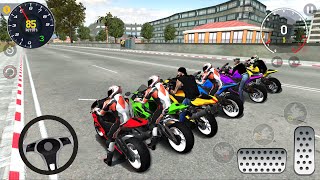 Juego de Motos  Racing Extreme Speed Bikes stunts Driving 1  Android  IOS gameplay FHD [upl. by Nosoj]